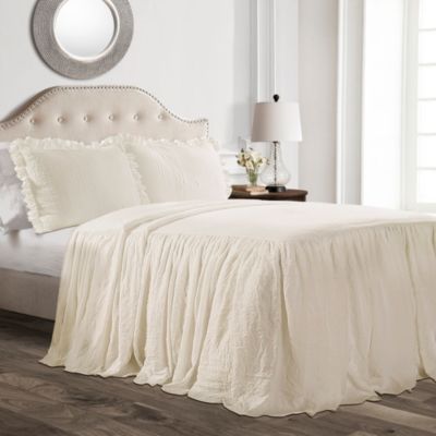 Lush Décor - Ruffle Skirt 3-Pc. Bedspread Sets