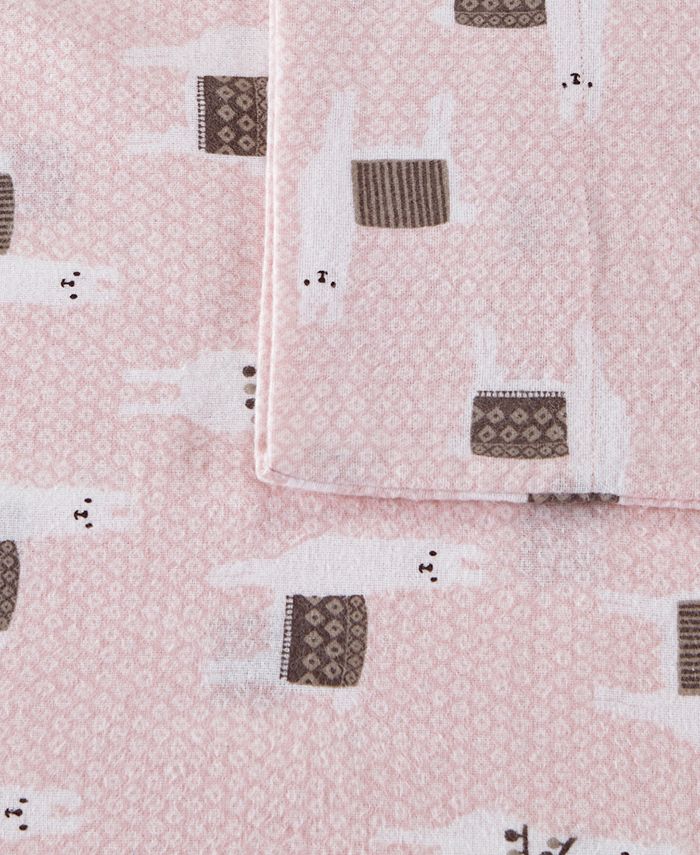 Intelligent Design Novelty Print Cotton Flannel Twin Sheet Set