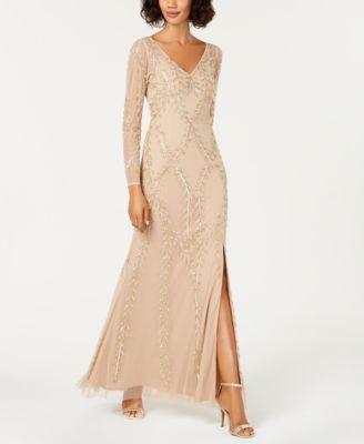 Adrianna Papell Beaded Evening Gown 