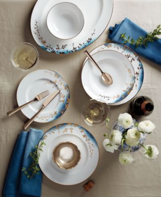 Lenox Highgrove Park Dinnerware Collection In Wht,indigo,gold