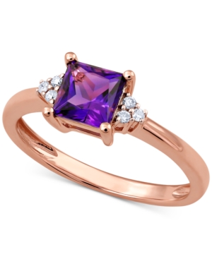 image of Amethyst (3/4 ct. t.w.) & Diamond Accent Ring
