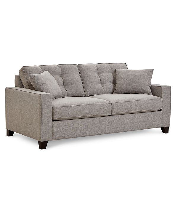 Furniture Clarke II 75" Fabric Apartment Sofa, Created for Macy's