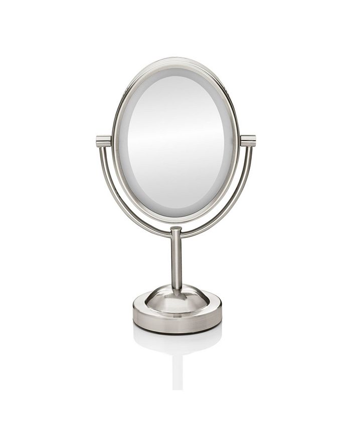 Conair Double Sided Lighted Oval Mirror, Oval Makeup Mirror With Lights