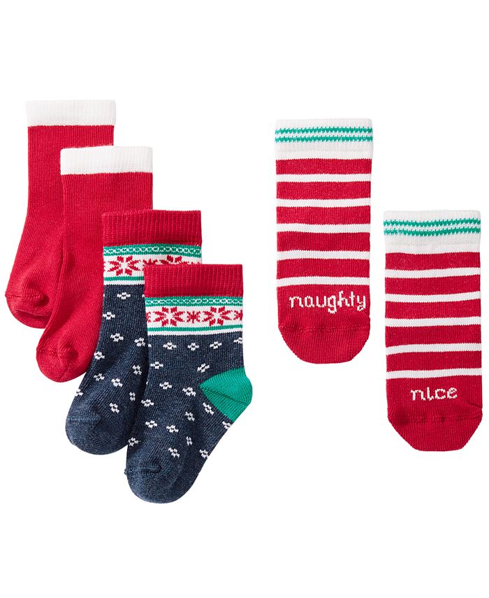 First Impressions Baby Boys & Girls 3Pk. Holiday Socks, Created for Macy's Macy's