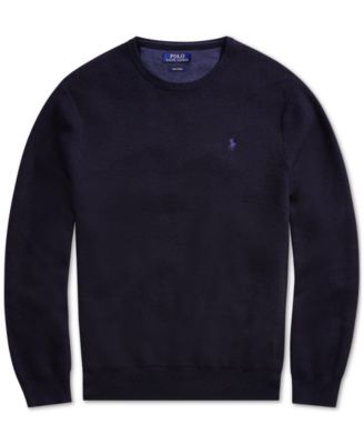 polo ralph lauren men's cotton textured crewneck sweater