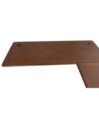 Furniture Clinton Hill Cherry Home Office L-Shaped Desk - Macy's