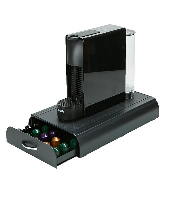 Mind Reader Pod Storage Drawer, 50 Capacity Nespresso Capsule, Black 2