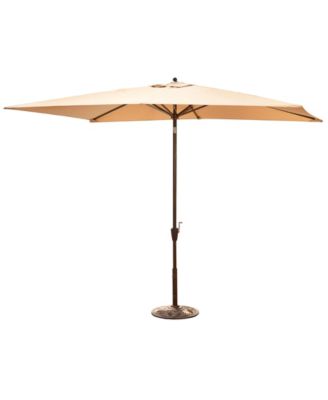 Treasure Garden Patio Umbrella Outdoor 8 X10 Rectangle Auto Tilt