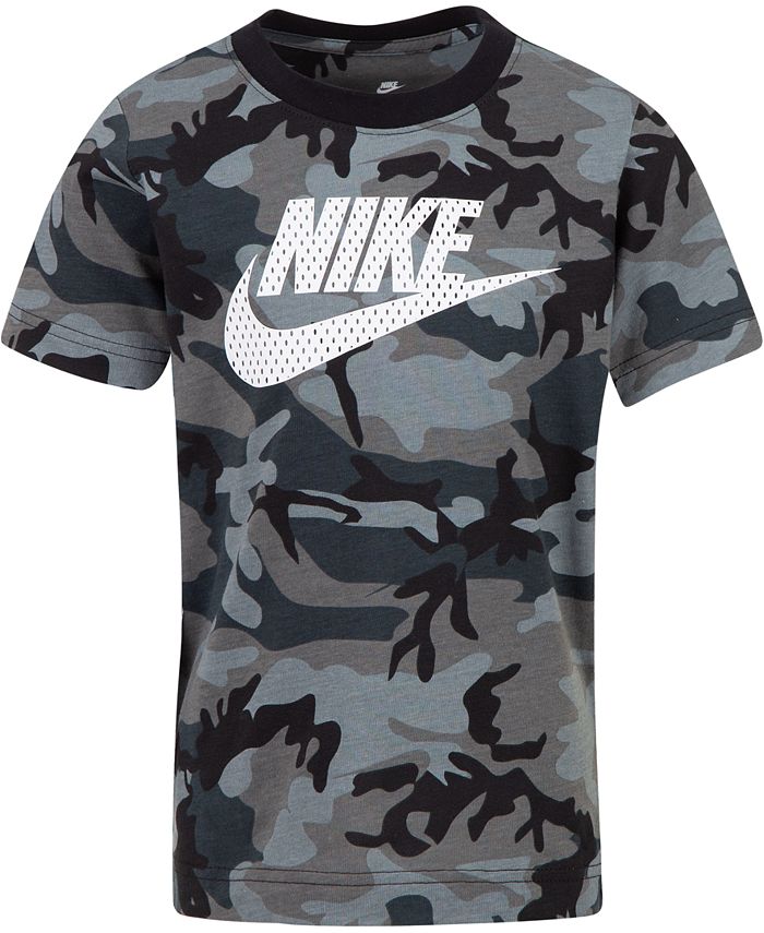 Nike Little Boys Camo-Print Cotton T-Shirt - Macy's