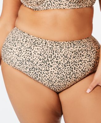 Raisins Curve - Plus Size Juniors' Queen Mira Printed Bikini Bottoms