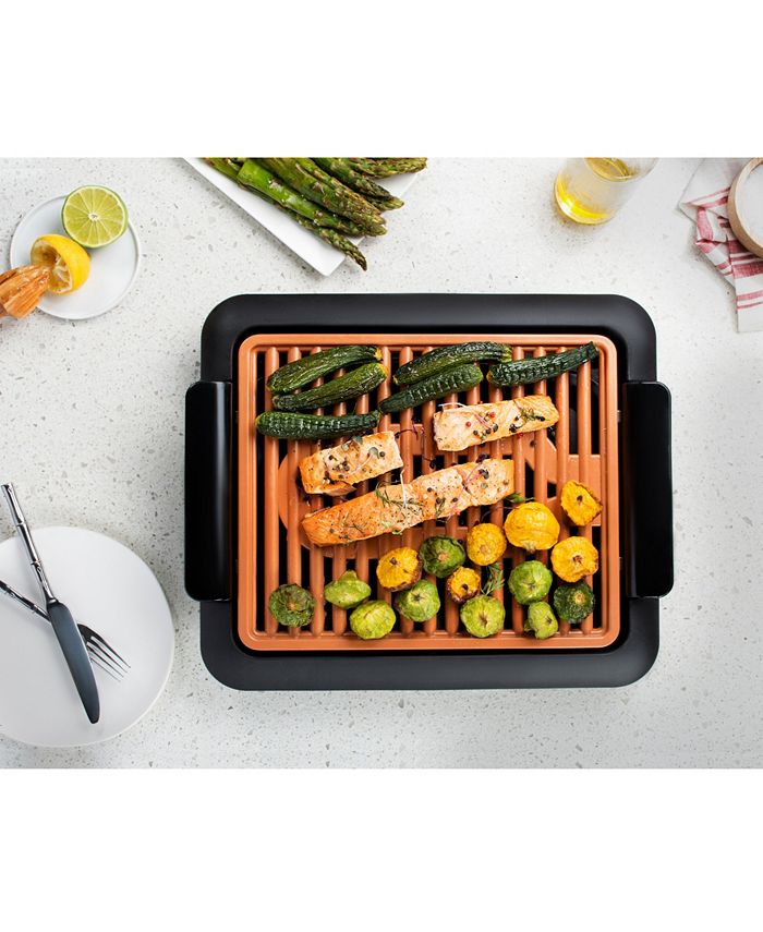 Gotham Steel NonStick TiCeramic Large Smokeless Indoor Grill Macy's