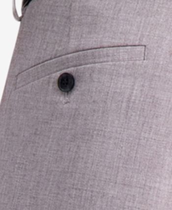 Kenneth Cole Reaction - Men's Slim-Fit Stretch Faux Flannel Dress Pants