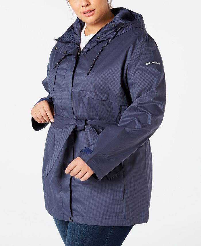 Columbia Plus Size Pardon My Trench Rain Jacket Macy's