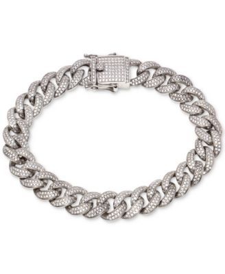 Macy's - Cubic Zirconia Link Bracelet in Sterling Silver