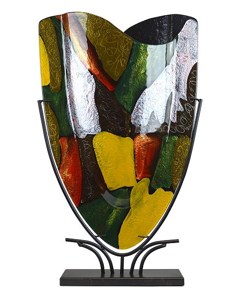 Jasmine Art Glass 19 X 23 Fused Glass Vase Reviews Vases