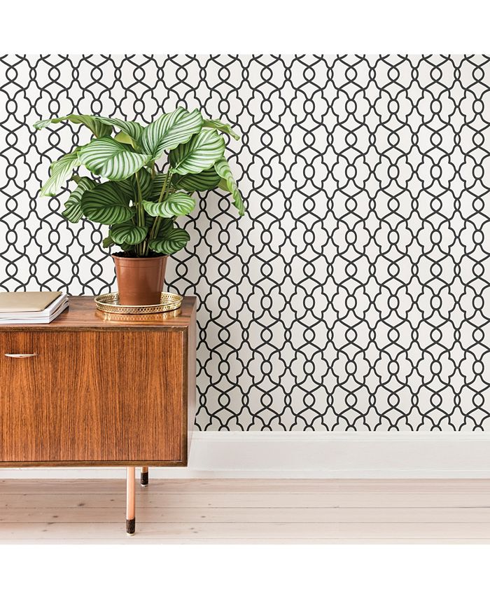 Brewster Home Fashions Black Clearly Cool Peel And Stick Wallpaper Macy's