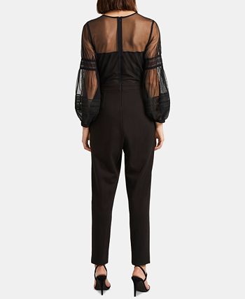 French Connection Paulette Illusion Jumpsuit Macy s