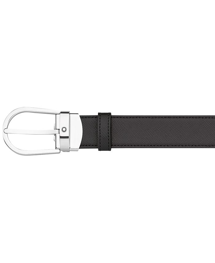Montblanc Men's Reversible Saffiano Leather Belt - Macy's