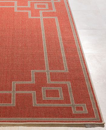 Surya - Alfresco ALF-9631 Rust 7'3" Round Area Rug