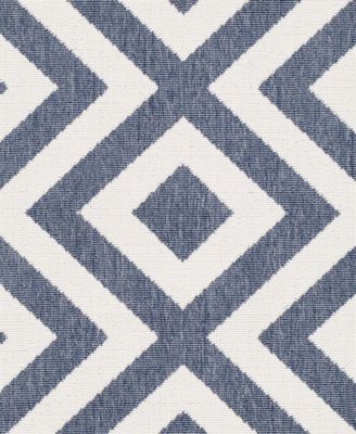 Alfresco ALF-9657 Charcoal 8'9" Round Area Rug, Indoor/Outdoor