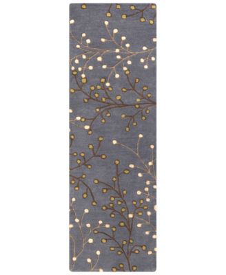 Livabliss - Athena ATH-5125 Navy 3' x 12' Runner Area Rug