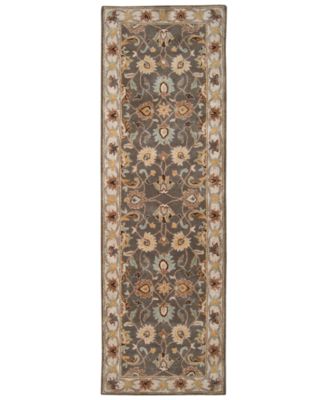 Livabliss - Caesar CAE-1005 Charcoal 3' x 12' Runner Area Rug