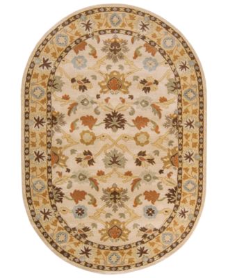 Livabliss - Caesar CAE-1010 Khaki 8' x 10' Oval Area Rug