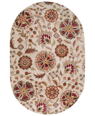 Livabliss - Athena ATH-5035 Dark Brown 6' x 9' Oval Area Rug