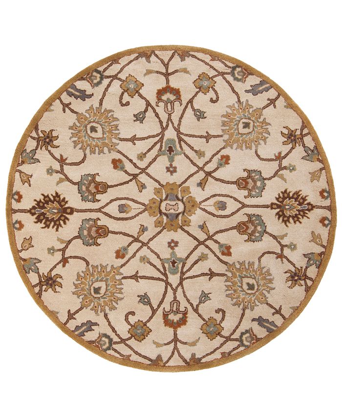 Surya - Caesar CAE-1081 Khaki 4' Round Area Rug