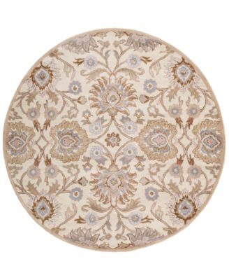 Livabliss - Caesar CAE-1109 Cream 8' Round Area Rug