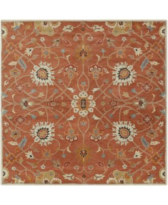 Livabliss - Caesar CAE-1119 Clay 8' Square Area Rug