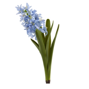 Nearly Natural 13-in. Hyacinth Artificial Flower, Set Of 4 In Blue