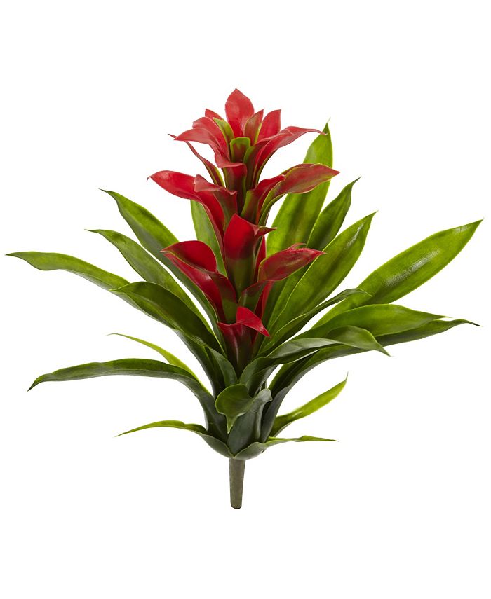 Nearly Natural 15In. Bromeliad Artificial Flower, Set of 4 & Reviews