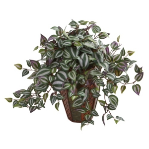 NEARLY NATURAL WANDERING JEW ARTIFICIAL PLANT IN DECORATIVE PLANTER