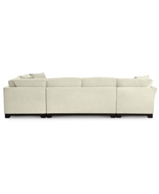 Elliot II 138" Fabric 3-Piece Chaise Sleeper Sectional