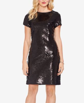 macy's black sequin dress