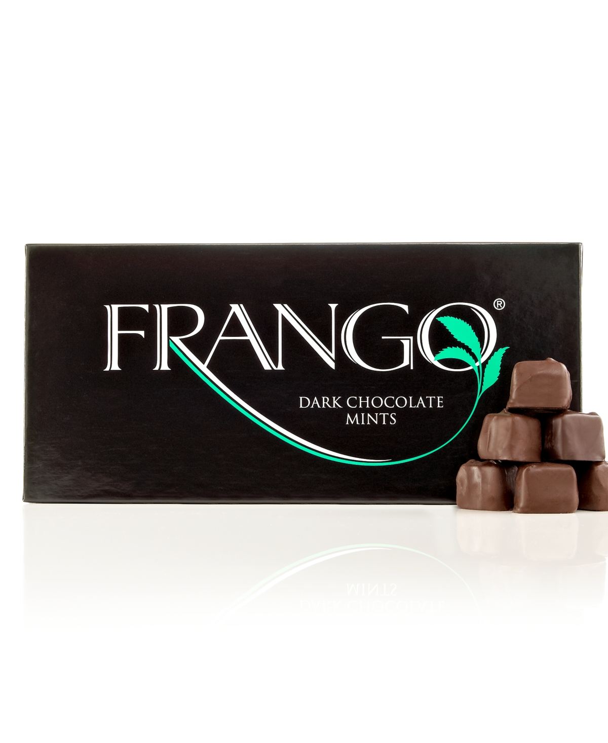 Frango Chocolates 1 Lb Dark Mint Box Of Chocolates In Green