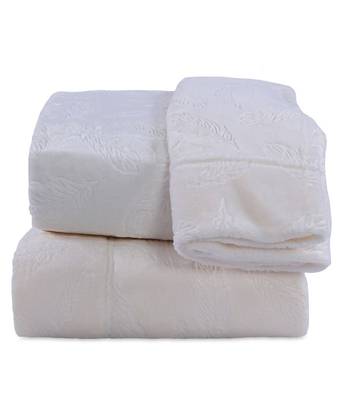 Berkshire Blanket & Home Co.® Velvety Plush Feather King Sheet Set Macy's