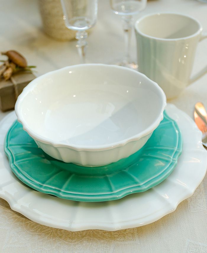 Euro Ceramica - Chloe White Dinnerware Collection
