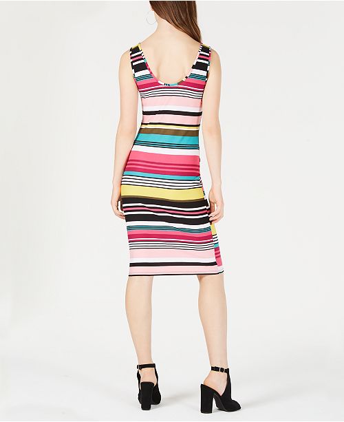 Gold Juniors' Sleeveless Striped Bodycon Dress & Reviews