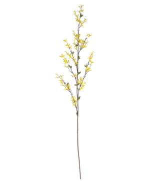 Nearly Natural 55" Forsythia Artificial Flower, Set Of 3 In Yellow