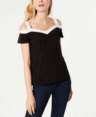 macys cold shoulder tops