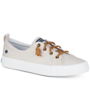Shop Sperry Women's Crest Vibe Canvas Sneakers, Created For Macy's In Oat