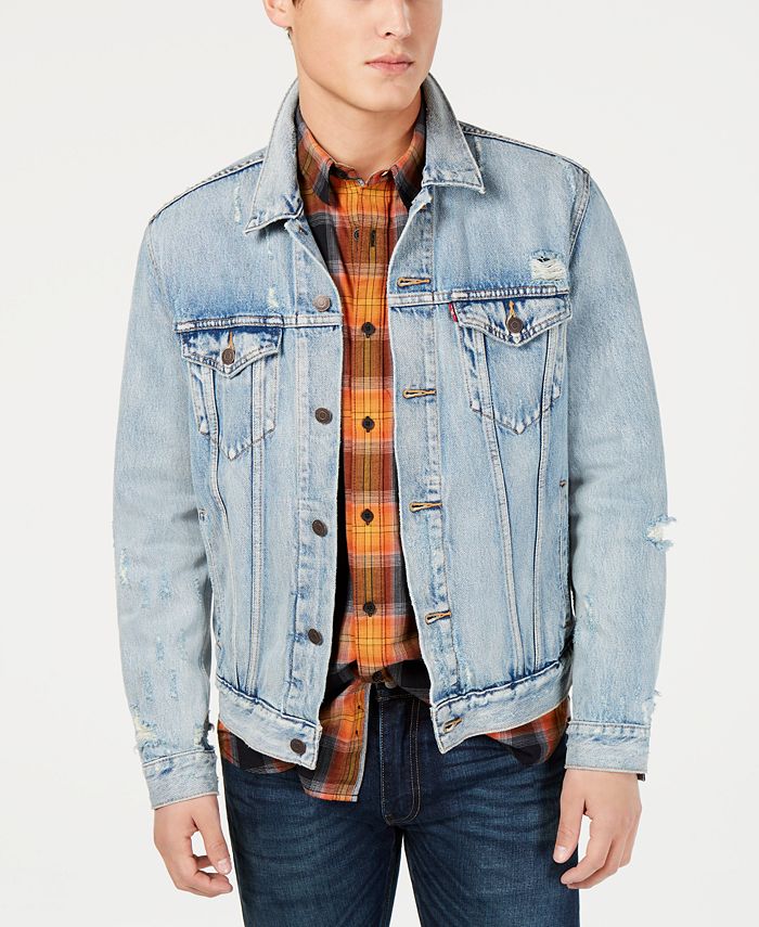 Top 53+ imagen levi’s ripped jean jacket
