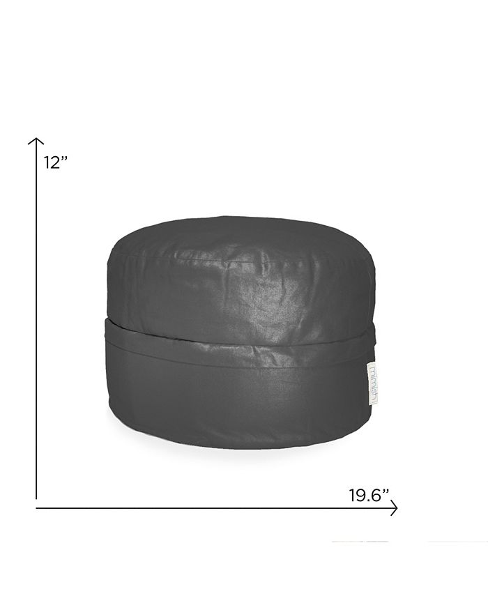 Mimish Cotton Metallic Pouf Ottoman with Storage Macy's