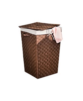 Honey Can Do - Decorative Woven Hamper with Lid