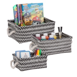 Honey Can Do Zig Zag Set of 3 Storage Baskets