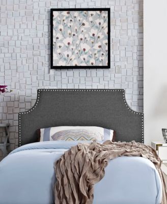 Laura Twin Upholstered Fabric Headboard