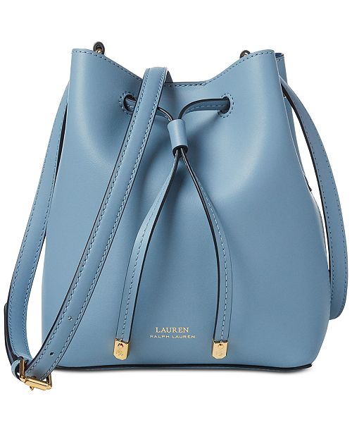 Lauren Ralph Lauren Dryden Debby II Mini Leather Drawstring Bag - Handbags & Accessories - Macy&#39;s