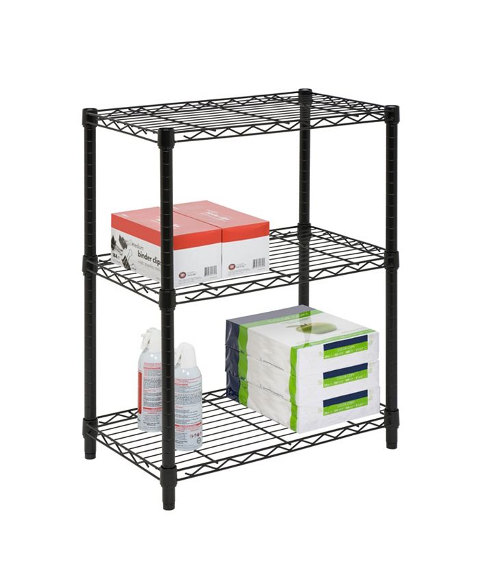 Honey Can Do 3Tier Heavy Duty Adjustable Shelving Unit, Black Macy's
